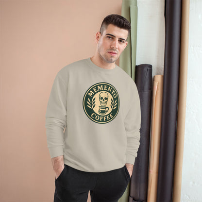 "Memento Coffee" Champion Sweatshirt - Acacia (Green/Tan)