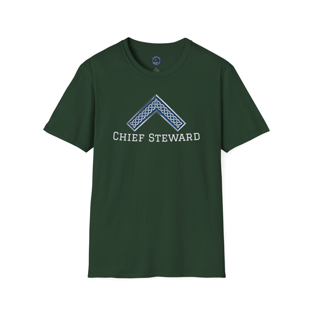 Worshipful Master "Chief Steward" Softstyle T-Shirt - Celtic Square (Front Print)