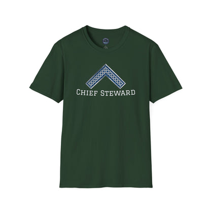 Worshipful Master "Chief Steward" Softstyle T-Shirt - Celtic Square (Front Print)
