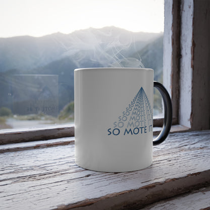 Two-Sided "So Mote It Be" Petrograph Pyramid Color-Morphing Mug (11oz)