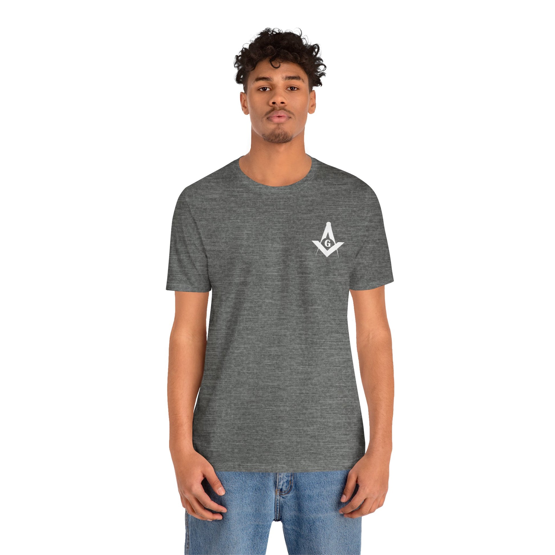 Channel Islands Lodge 214 short sleeve T-shirt in dark colors, made by Printify, featuring a comfortable fit and casual style.