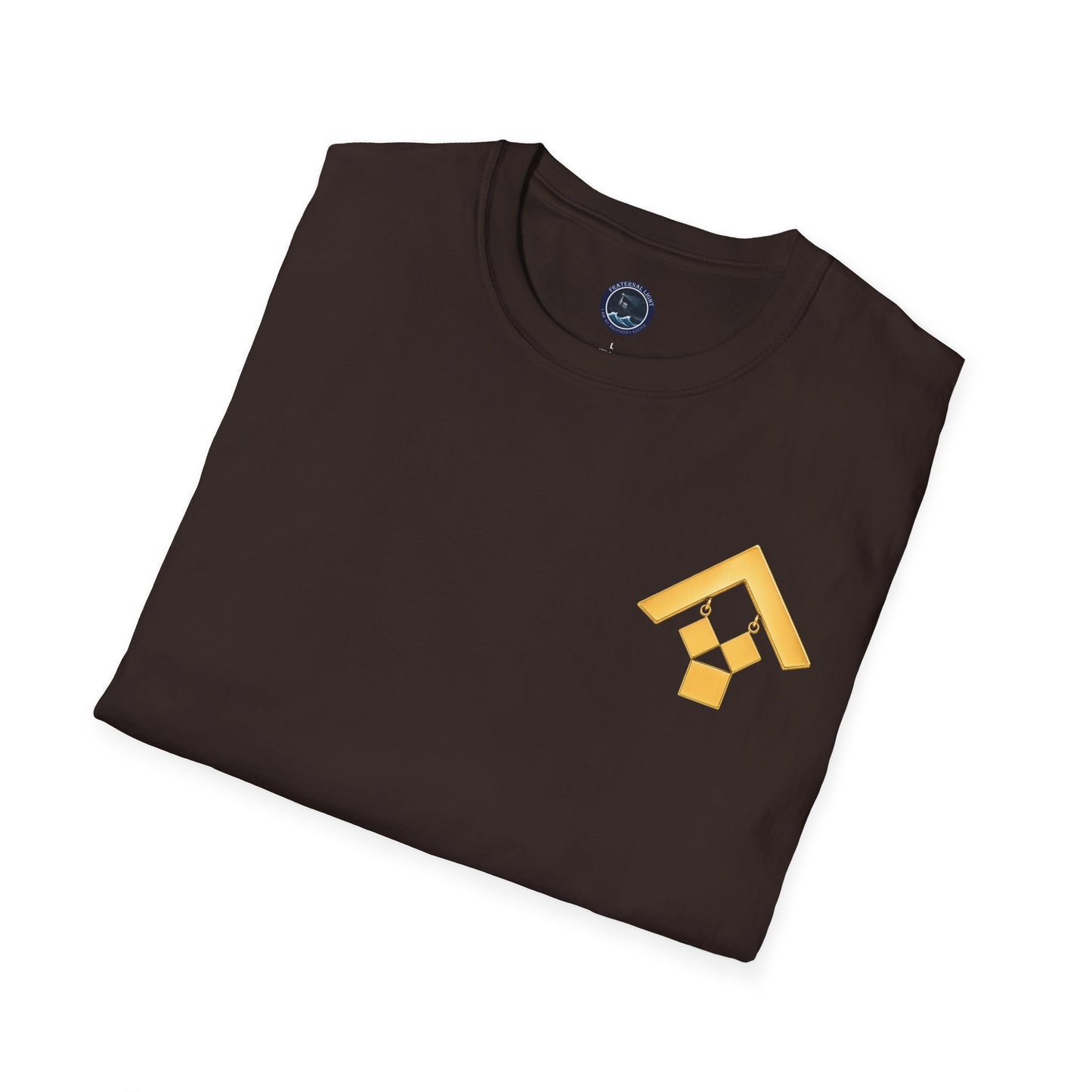 Past Master Jewel Softstyle T-Shirt - Gold (Channel Islands Lodge)