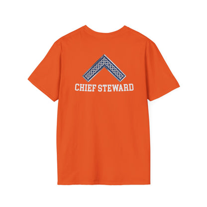 Worshipful Master "Chief Steward" Softstyle T-Shirt - Celtic Square (Two-Sided)