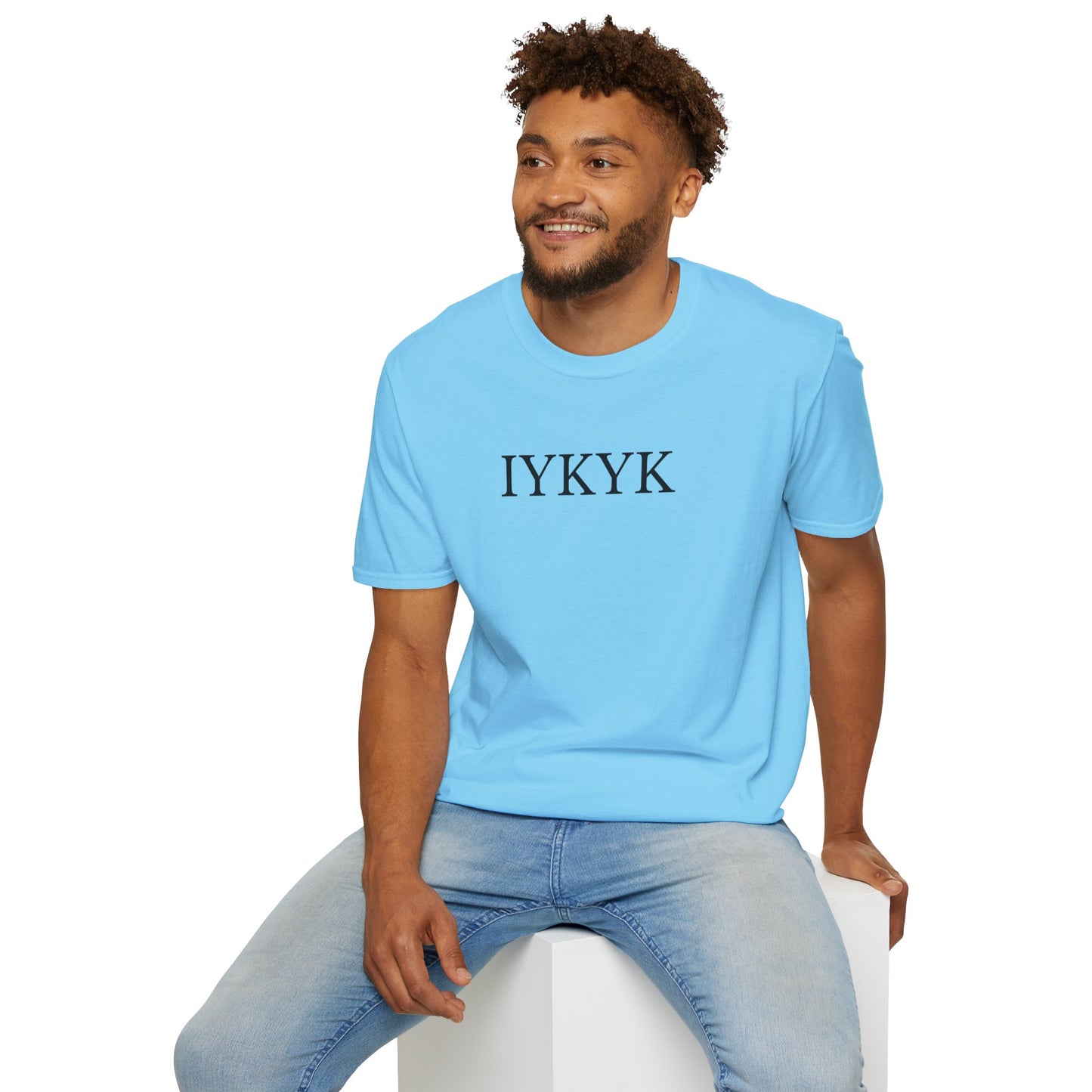 "IYKYK" Softstyle T-Shirt -  Black Letters