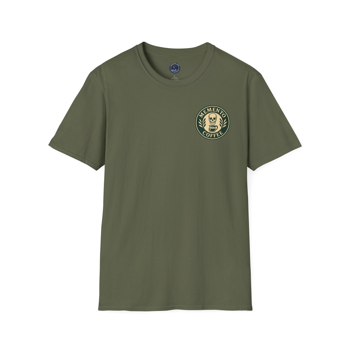 Memento Coffee Softstyle T-Shirt - Acacia (Green/Tan)