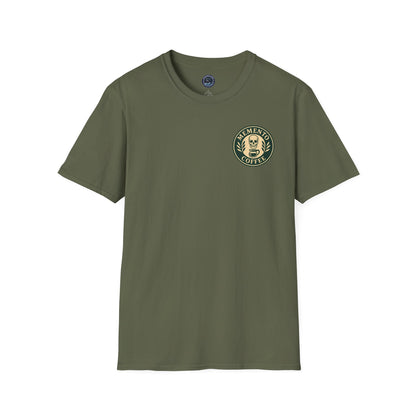 Memento Coffee Softstyle T-Shirt - Acacia (Green/Tan)