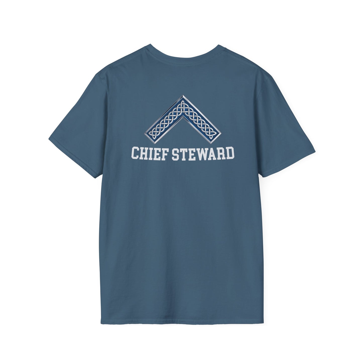 Worshipful Master "Chief Steward" Softstyle T-Shirt - Celtic Square (Two-Sided)