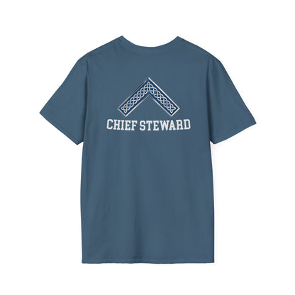 Worshipful Master "Chief Steward" Softstyle T-Shirt - Celtic Square (Two-Sided)