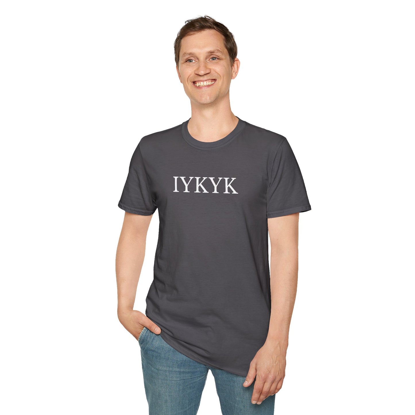 "IYKYK" Softstyle T-Shirt - White Letters