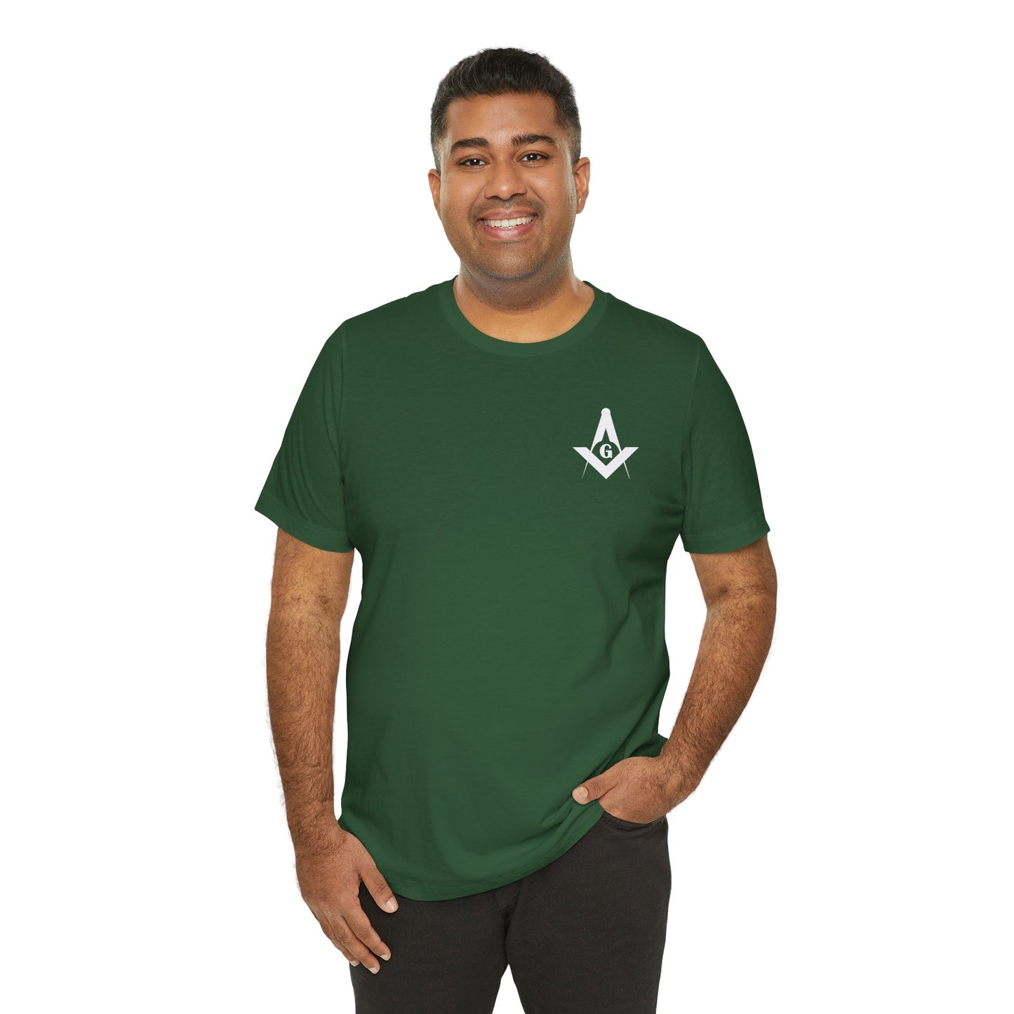 Channel Islands Lodge short sleeve T-shirt in blues and greens, printed by Printify, showcasing a casual, comfortable design.