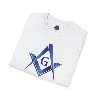Sapphire Square and Compass Softstyle T-Shirt - Classic (Front Print)