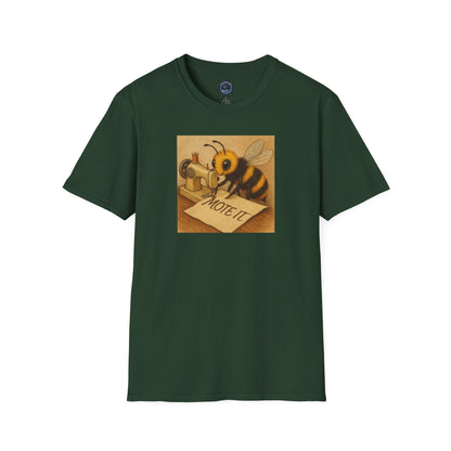 "Sew Mote It Bee" Softstyle T-Shirt - Vintage Illustration