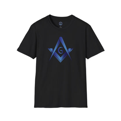 Sapphire Square and Compass Softstyle T-Shirt - Classic (Front Print)