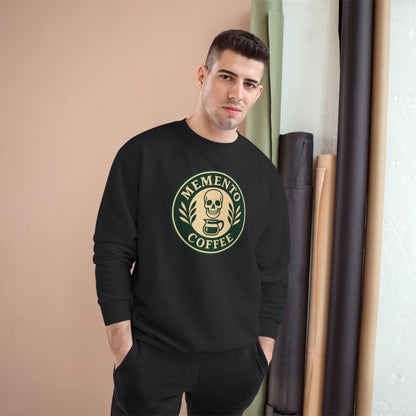 "Memento Coffee" Champion Sweatshirt - Acacia (Green/Tan)