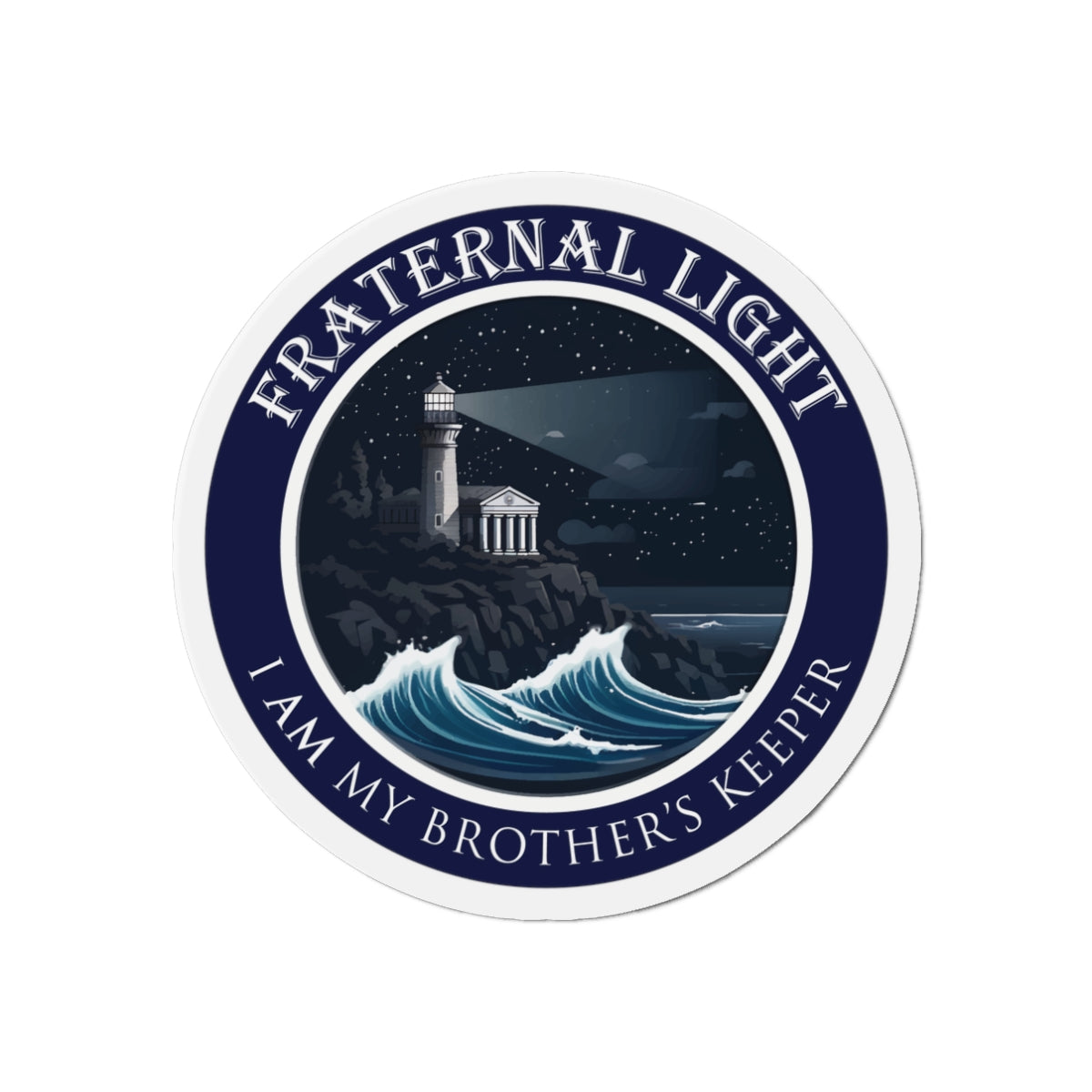 Fraternal Light Die-Cut Magnet