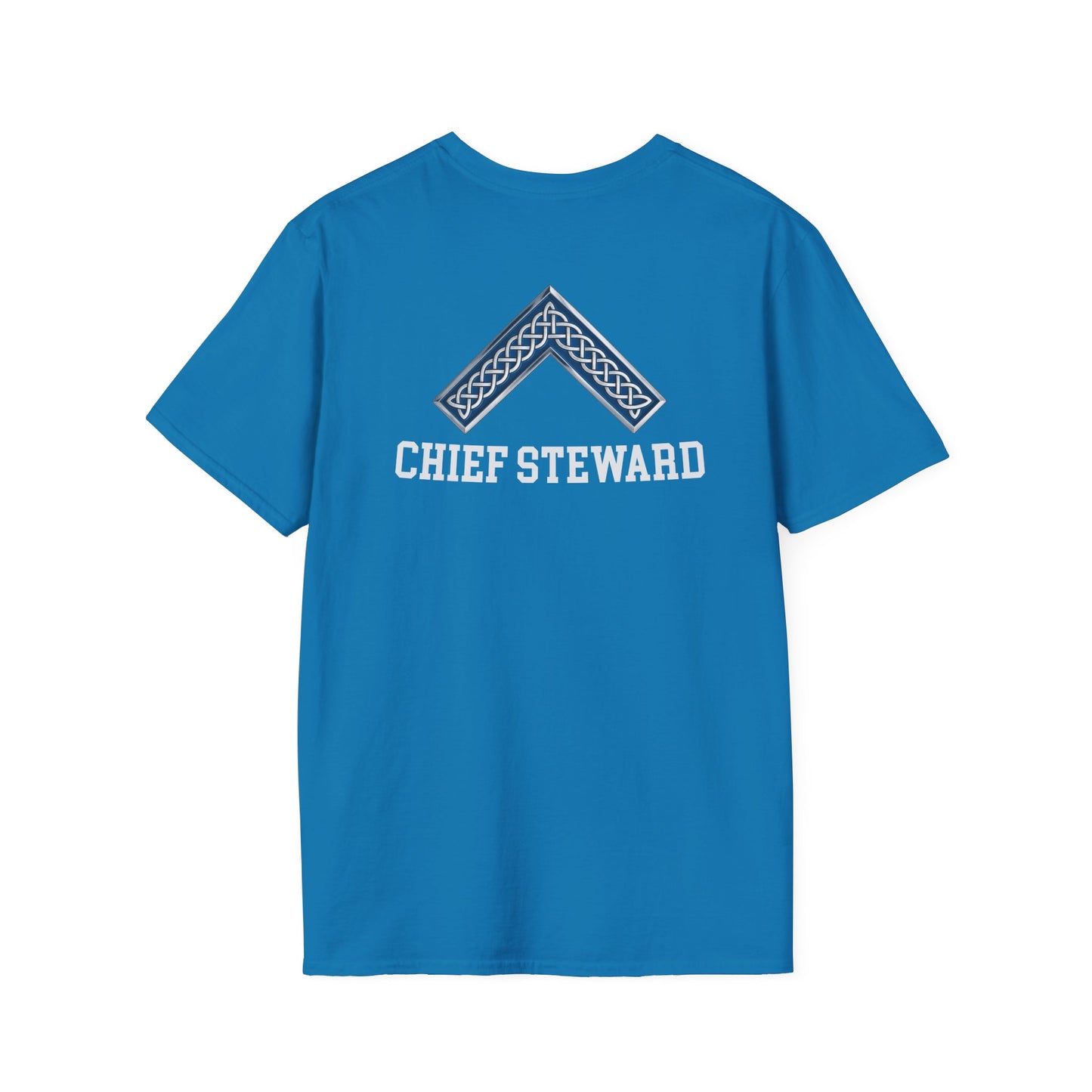 Worshipful Master "Chief Steward" Softstyle T-Shirt - Celtic Square (Two-Sided)
