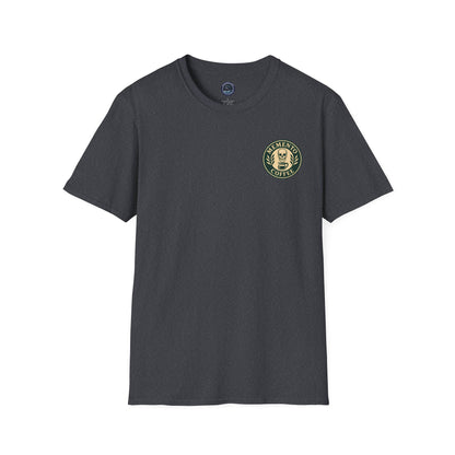 Memento Coffee Softstyle T-Shirt - Acacia (Green/Tan)