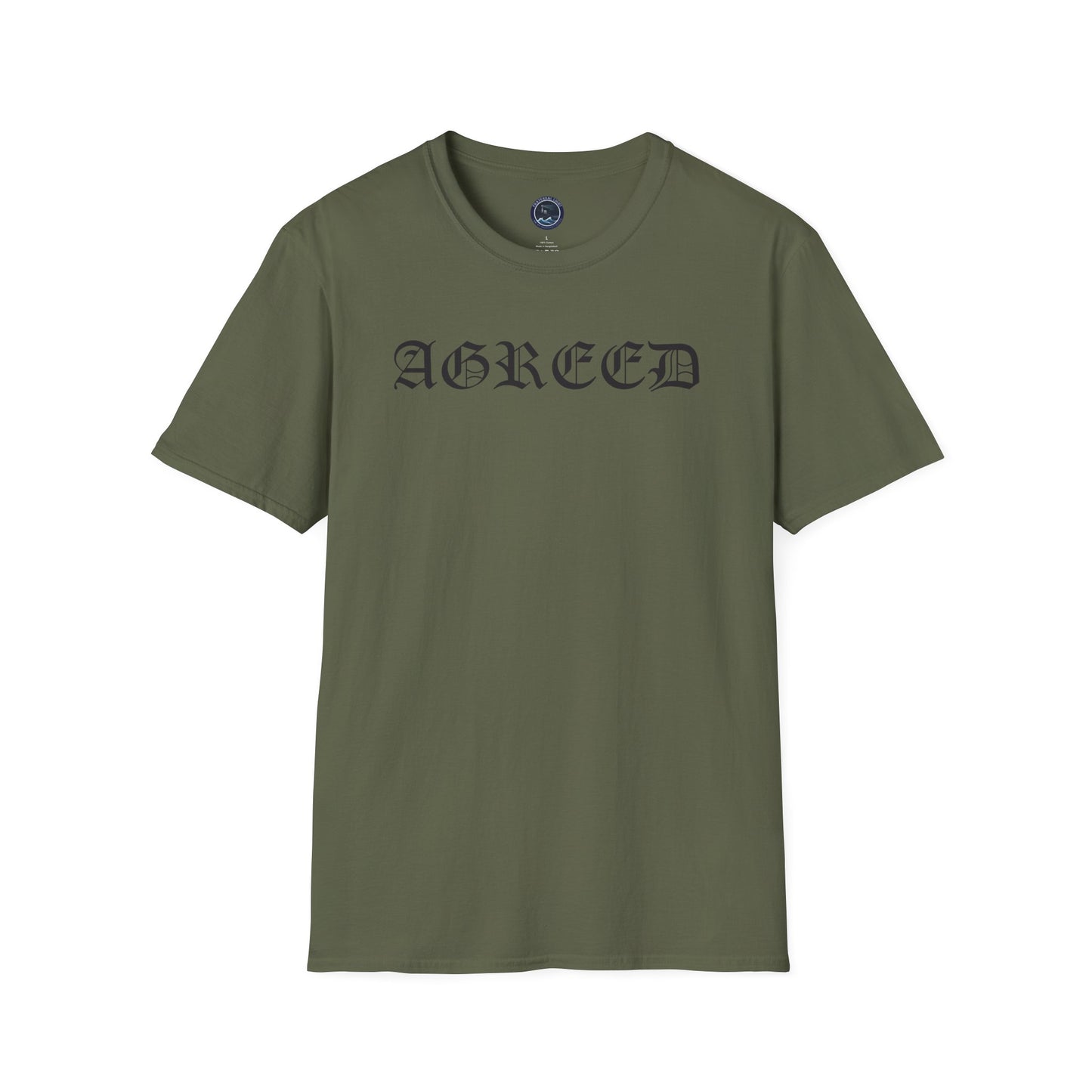 "AGREED" Softstyle T-Shirt (Multiple Fonts)