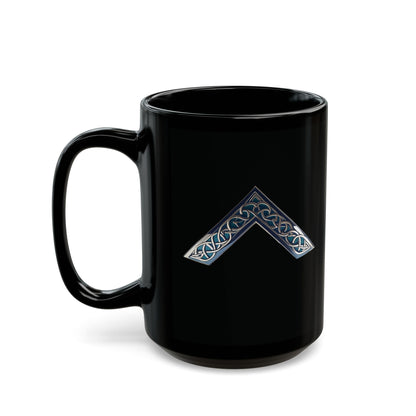 Two-Sided Worshipful Master Jewel Celtic Knot Black Coffee Mug (11oz, 15oz)