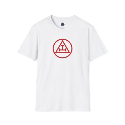 Royal Arch - Red Triple Tau in Circle Short Sleeve T-shirt
