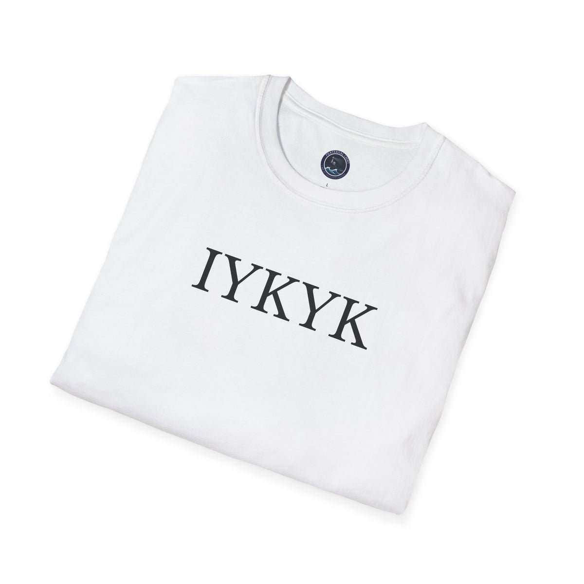"IYKYK" Softstyle T-Shirt -  Black Letters
