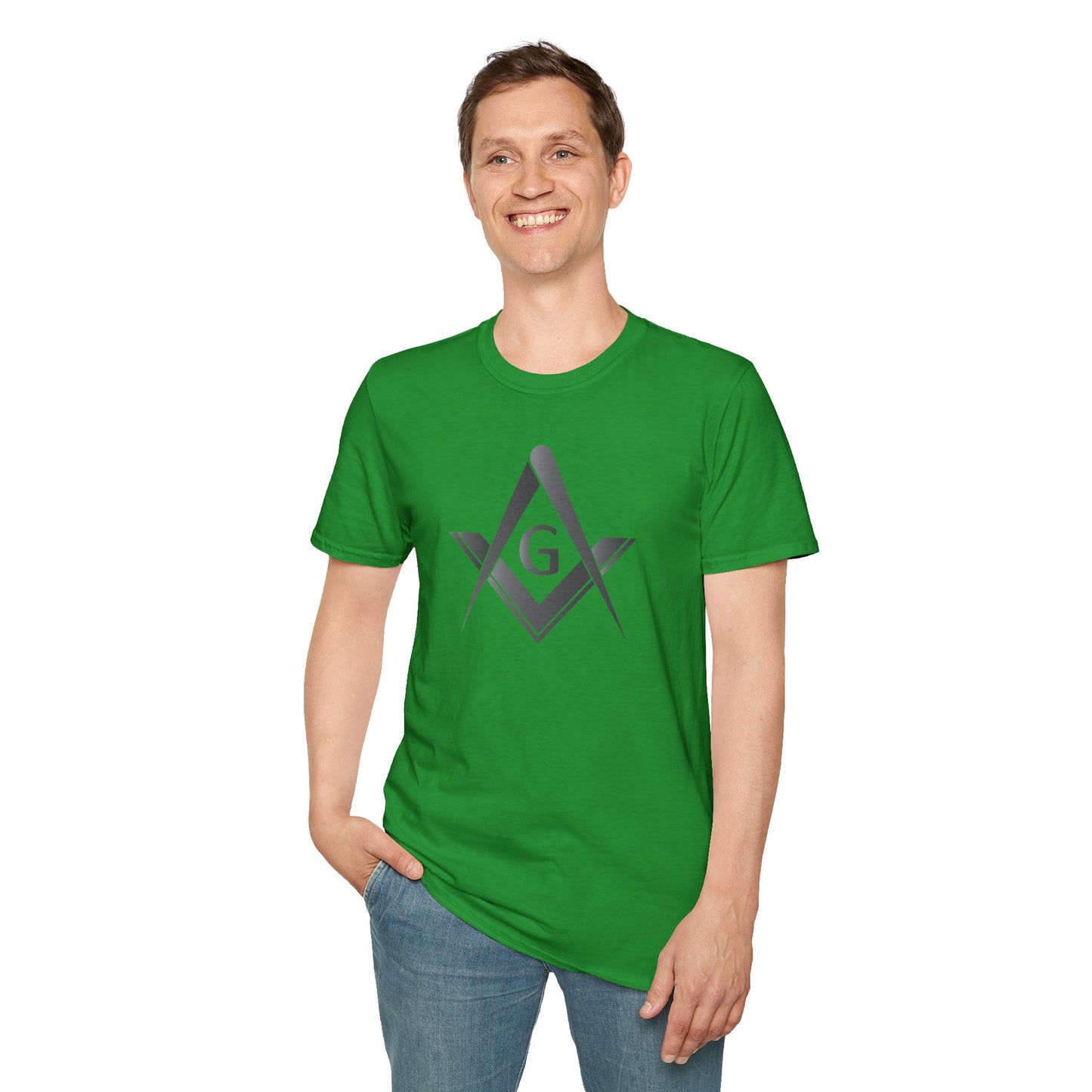 Blackstone Square and Compass Softstyle T-Shirt  - Classic (Front Print)