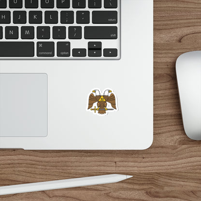 Scottish Rite 32° Die-Cut Sticker - Double-Headed Eagle