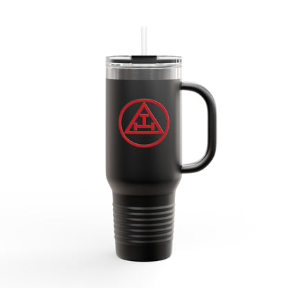 Two-Sided Encircled Royal Arch Insulated Travel Tumbler (40oz)