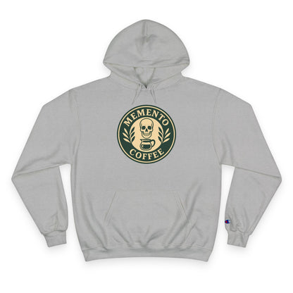 "Memento Coffee" Champion Hoodie - Acacia (Green/Tan)