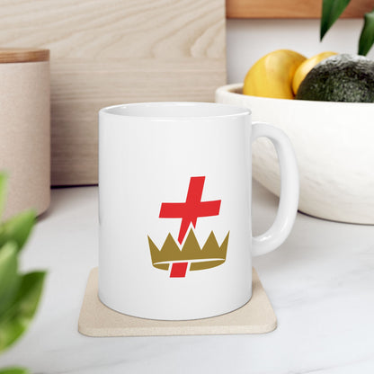 Knights Templar Ceramic Mug - Cross & Crown
