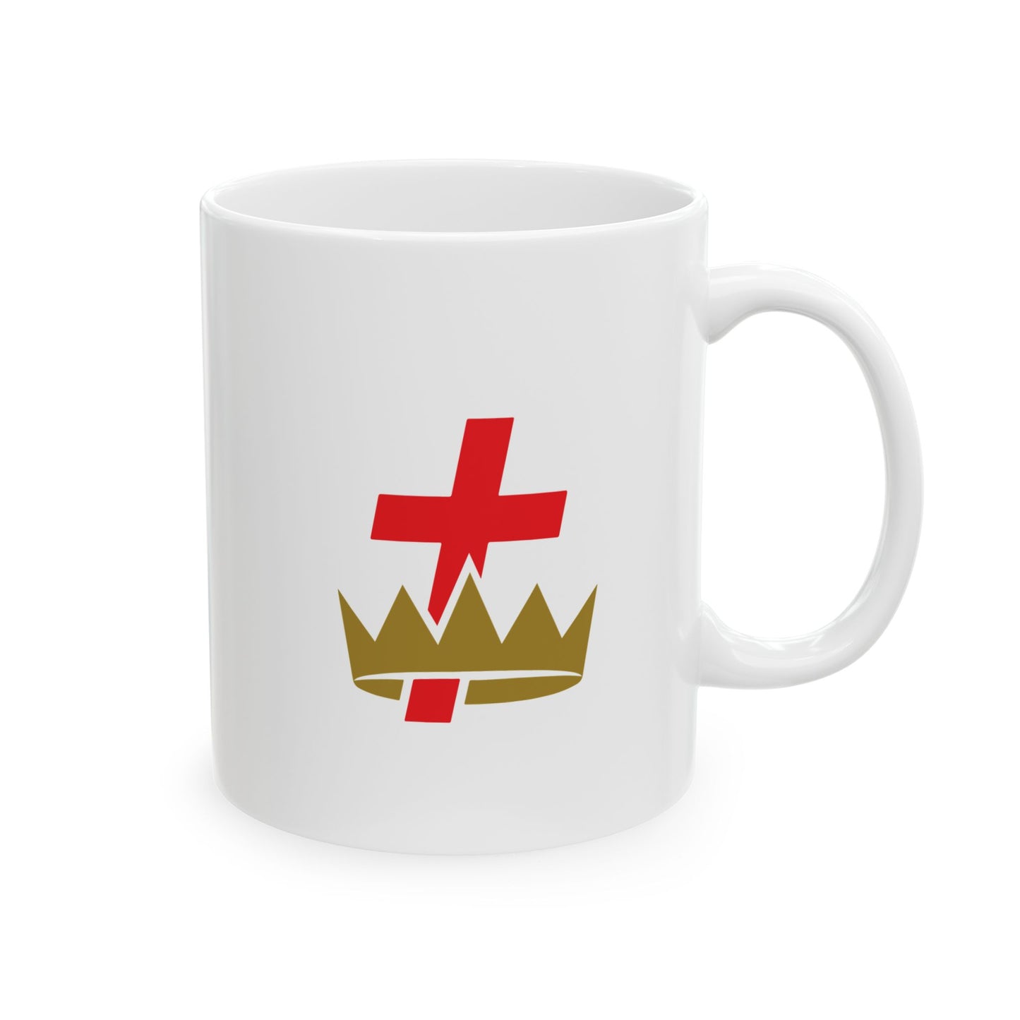 Knights Templar Ceramic Mug - Cross & Crown