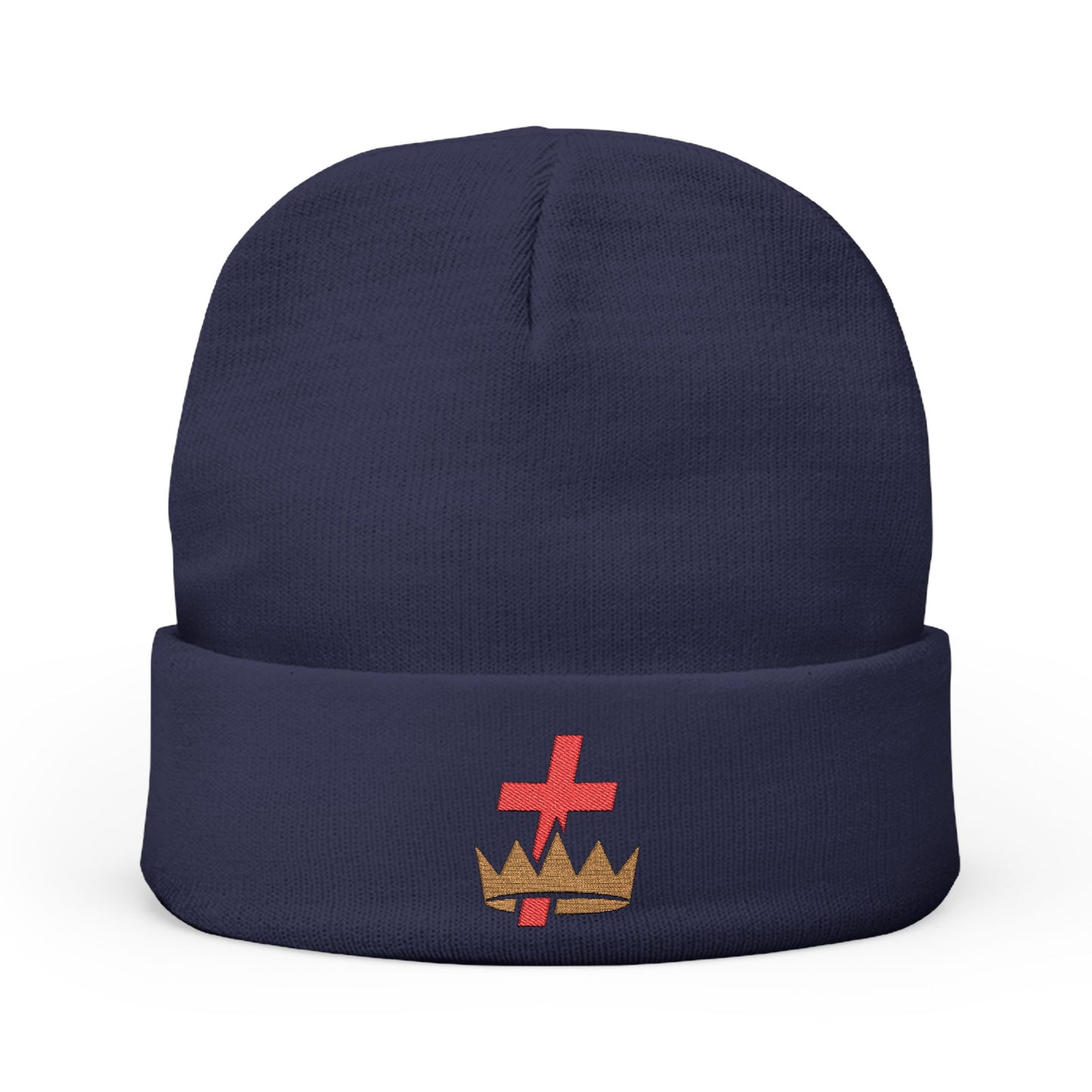Knights Templar Embroidered Knit Beanie