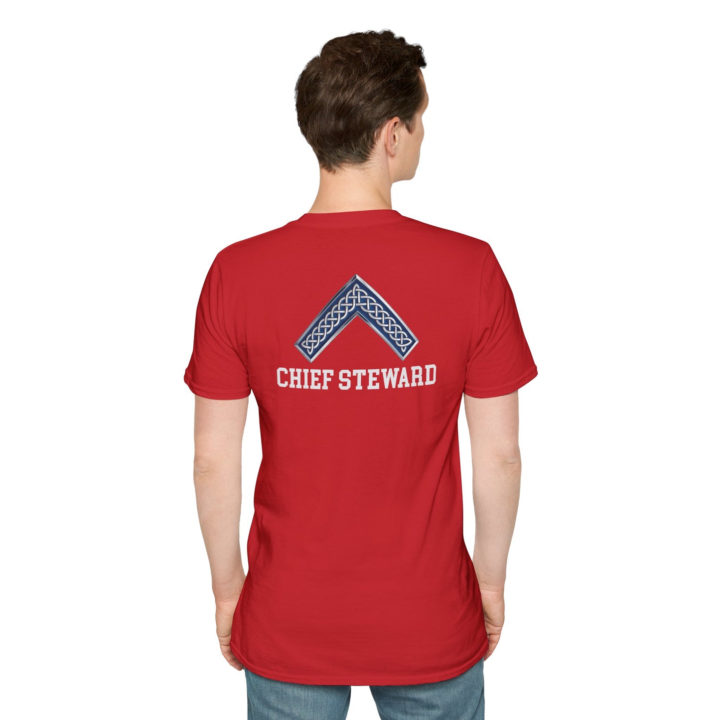 Worshipful Master "Chief Steward" Softstyle T-Shirt - Celtic Square (Two-Sided)