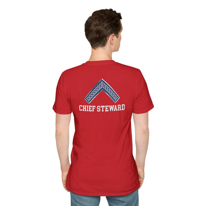 Worshipful Master "Chief Steward" Softstyle T-Shirt - Celtic Square (Two-Sided)