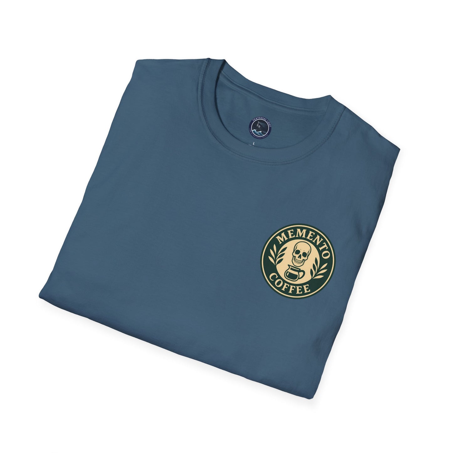 Memento Coffee Softstyle T-Shirt - Acacia (Green/Tan)