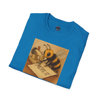 "Sew Mote It Bee" Softstyle T-Shirt - Vintage Illustration