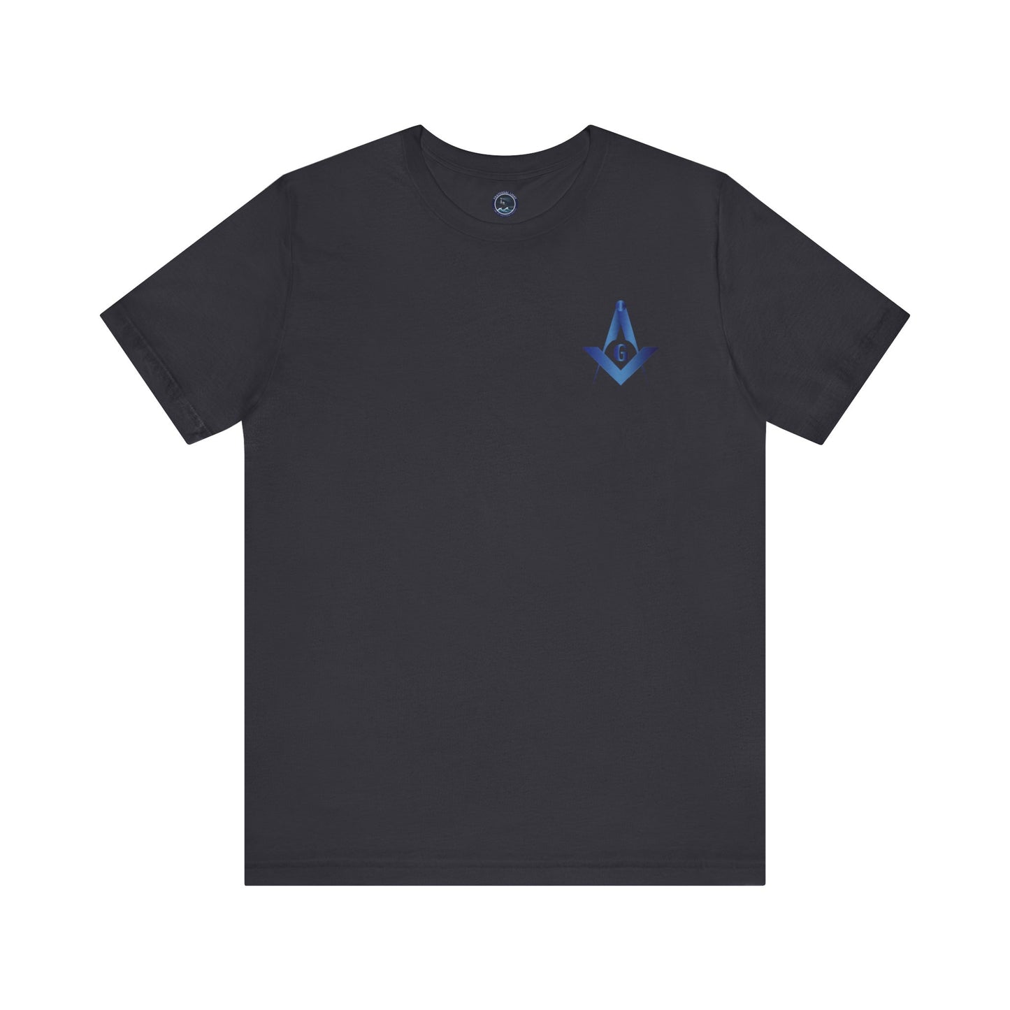 Channel Islands Lodge 214 Entered Apprentice short sleeve T-shirt in sapphire, featuring a comfortable fit and detailed print.