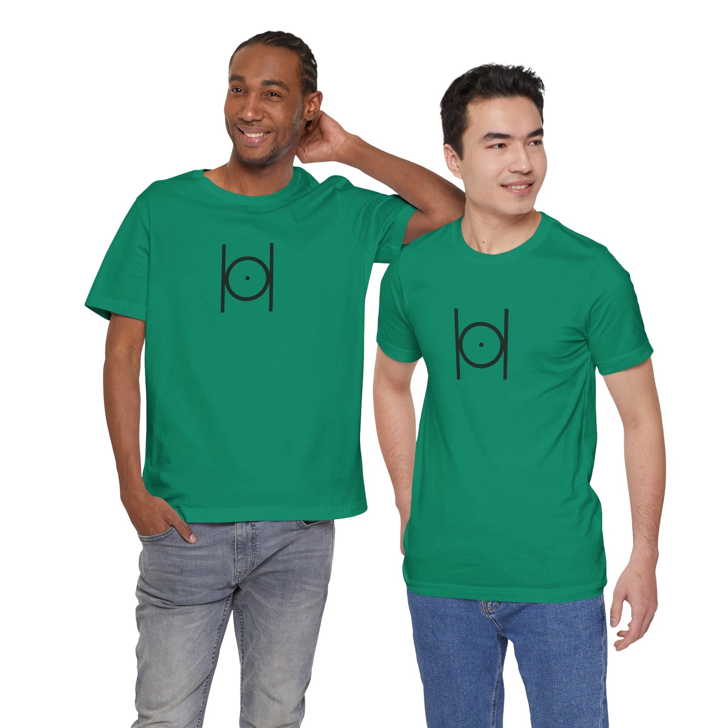 Point within a Circle T-Shirt - Classic (Green, Front Facing)