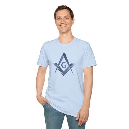 Bluestone Square and Compass Softstyle T-Shirt  - Classic (Front Print)