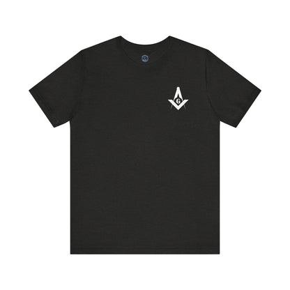 Fellowcraft T-Shirt with Channel Islands Lodge 214 logo in dark colors, featuring a comfortable fit and detailed lodge design.