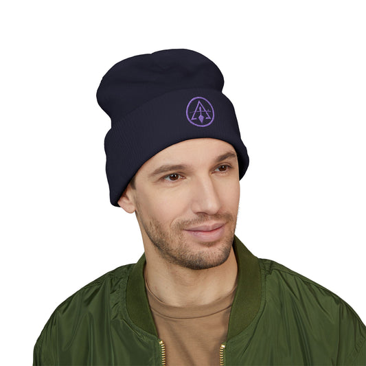 Cryptic Council Encircled Sword and Trowel -  Embroidered Classic Cuffed Beanie