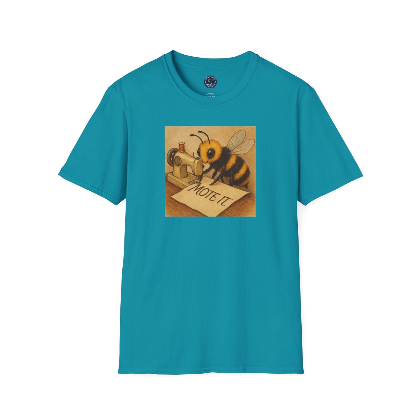 "Sew Mote It Bee" Softstyle T-Shirt - Vintage Illustration