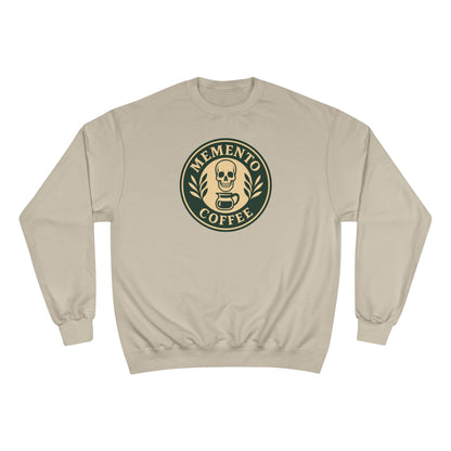 "Memento Coffee" Champion Sweatshirt - Acacia (Green/Tan)