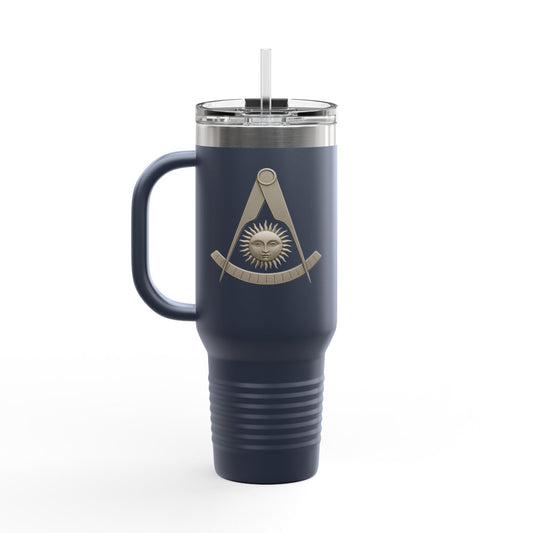 Two-Sided CA Past Master Insulated Travel Tumbler (40oz) - Metallic Emblem