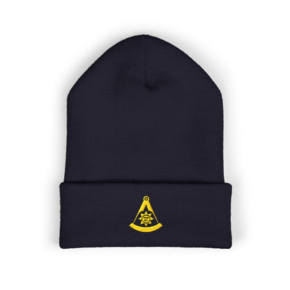 Past Master Embroidered Classic Cuffed Beanie - Smiling Sun