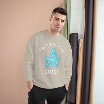Neon Let Your Light Shine Champion Sweatshirt - Custom Colors