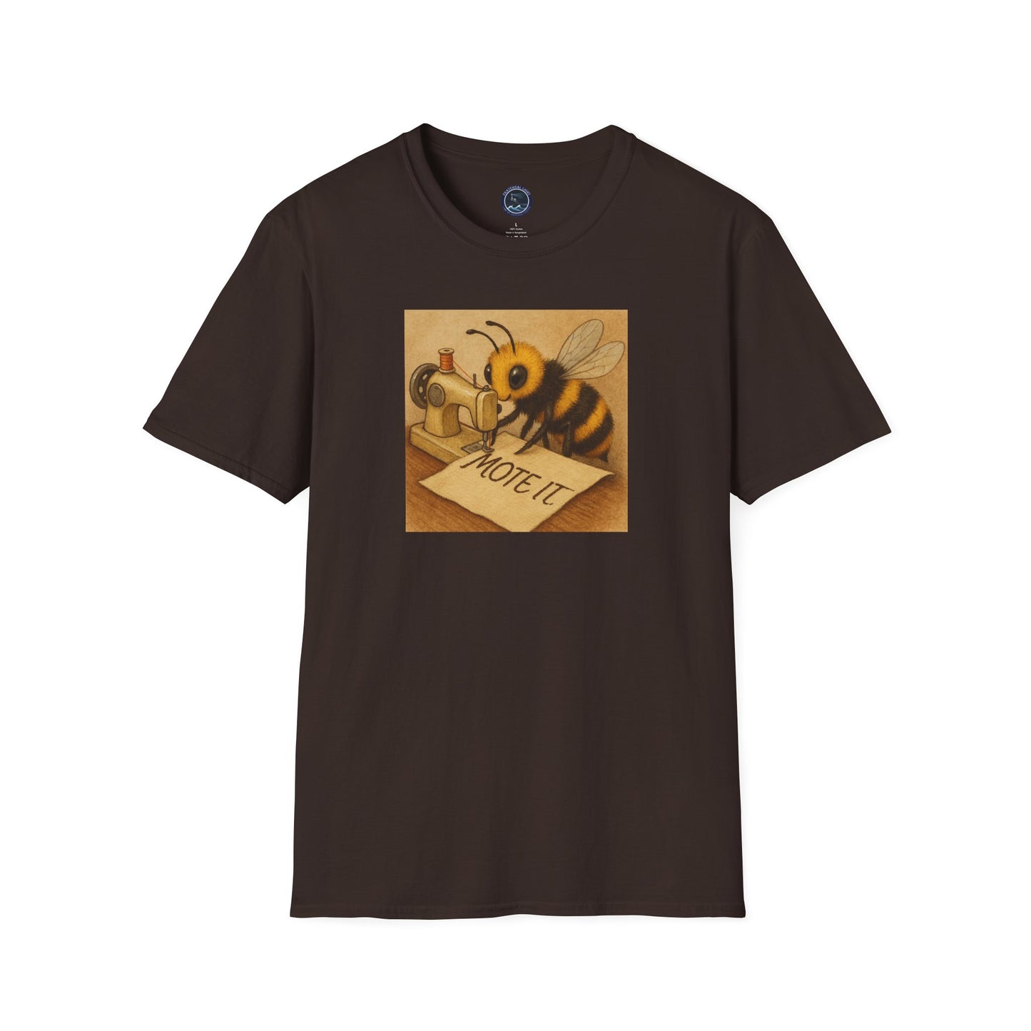 "Sew Mote It Bee" Softstyle T-Shirt - Vintage Illustration