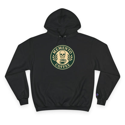 "Memento Coffee" Champion Hoodie - Acacia (Green/Tan)