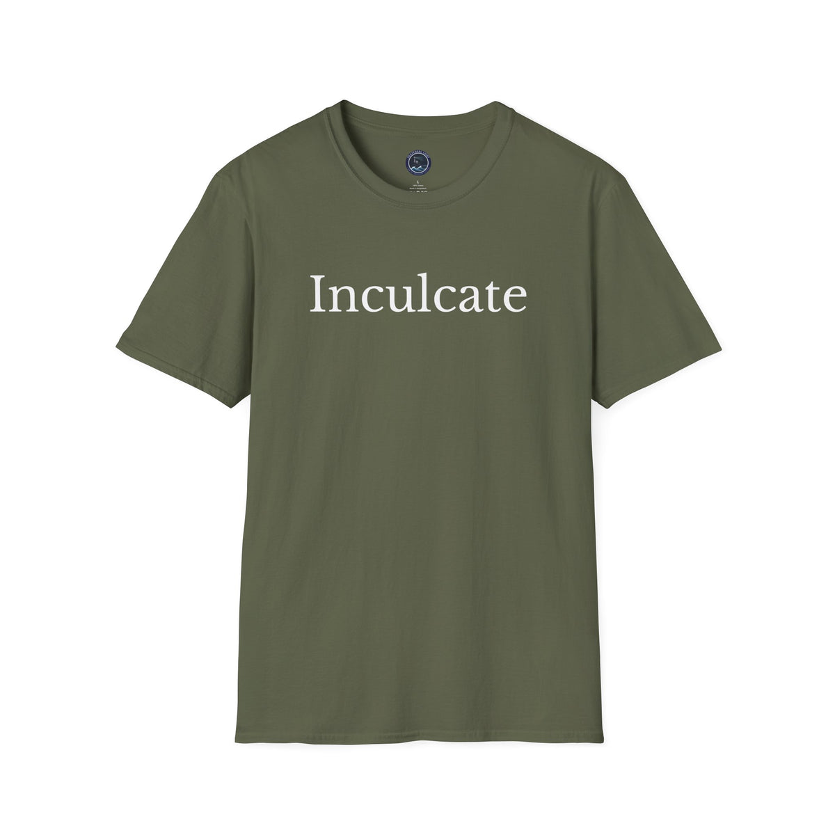 "Inculcate" Softstyle T-Shirt (White Letters, Uppercase)