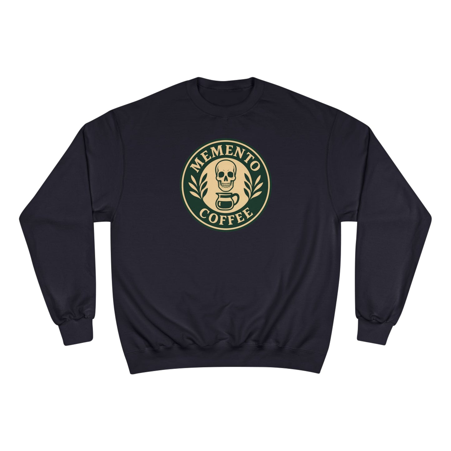 "Memento Coffee" Champion Sweatshirt - Acacia (Green/Tan)